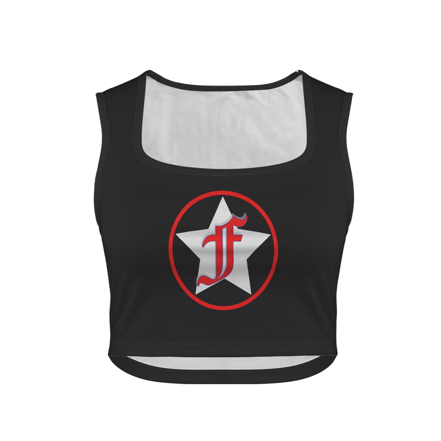 Women's Square Neck Crop Tank Top