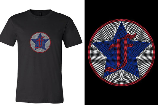 Rhinestones Freedom Athletics F logo - stones Unisex t-shirt