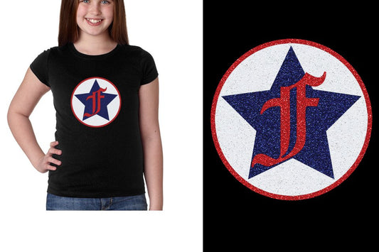 Freedom Athletics F logo - glitter Girls' Princess T-Shirt
