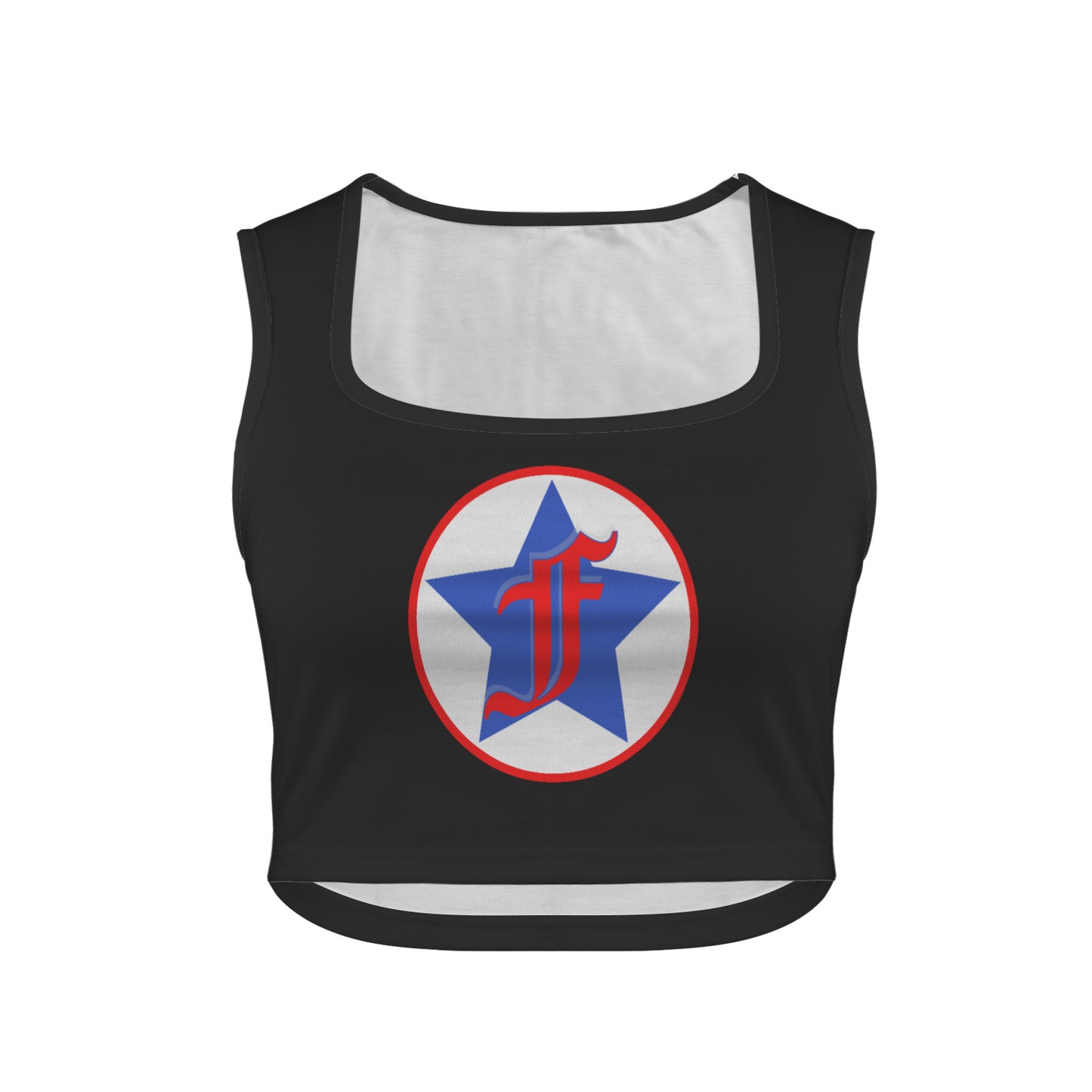 Women's Square Neck Crop Tank Top